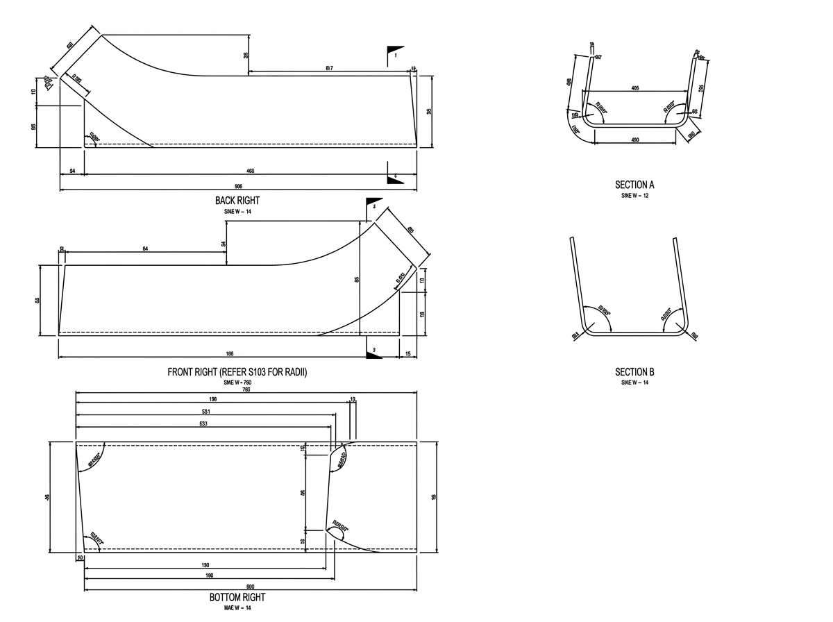 Curved Bracket Detail